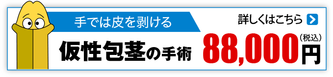 手ではむけるタイプ 仮性包茎
                        88,000                        円